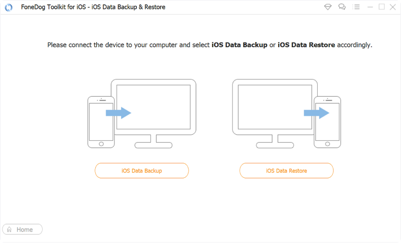 Plugin Device and Choose iOS Restore