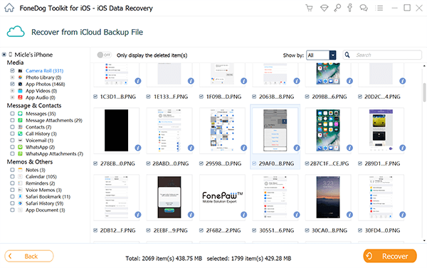 Napraw utracone zdjęcia z kopii zapasowej iCloud