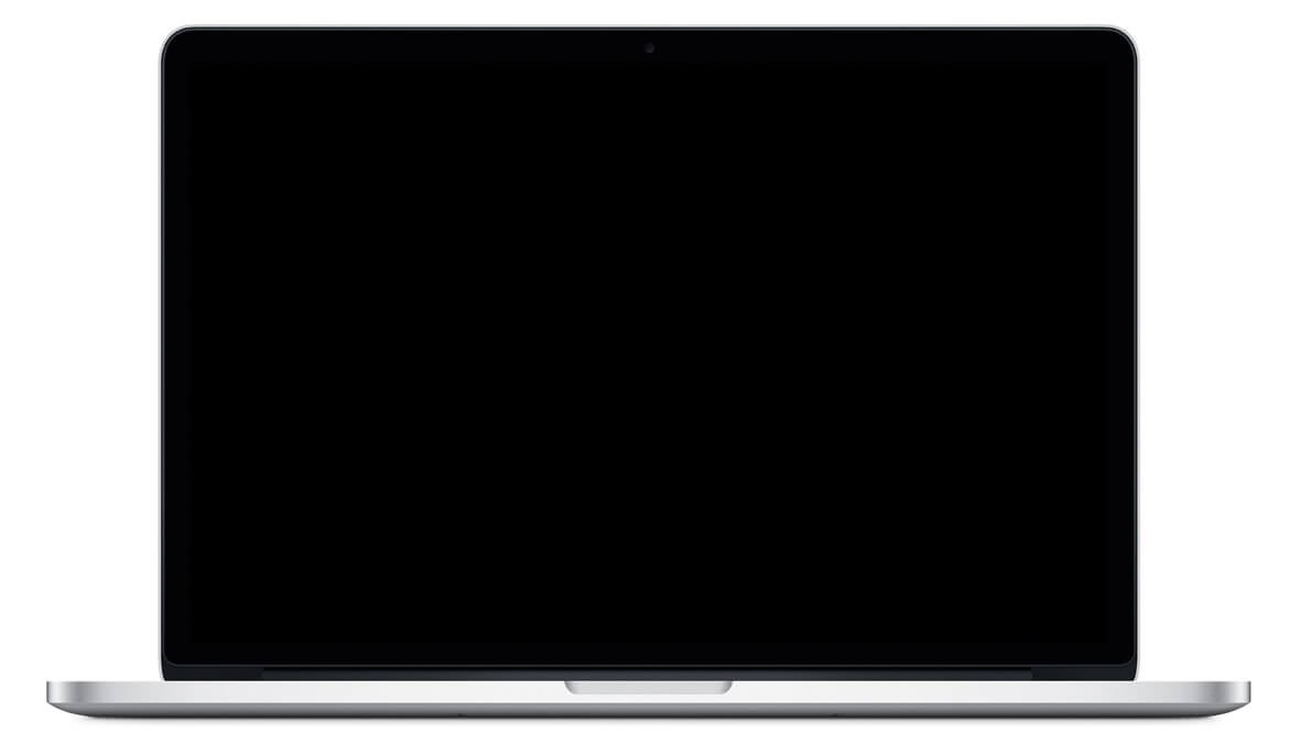 Czarny ekran Macbooka Pro