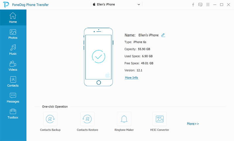 Przenieś iCloud na nowy iPhone za pomocą transferu telefonu FoneDog