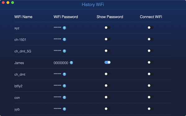 hasło do zegarka sieci Wi-Fi