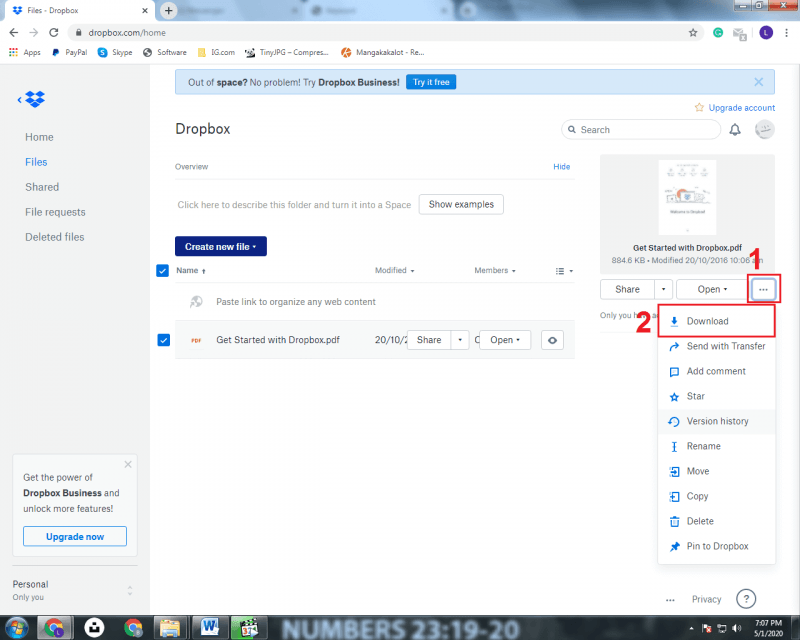 Zapisuj wiadomości tekstowe na komputerze z Androida za pośrednictwem Dropbox