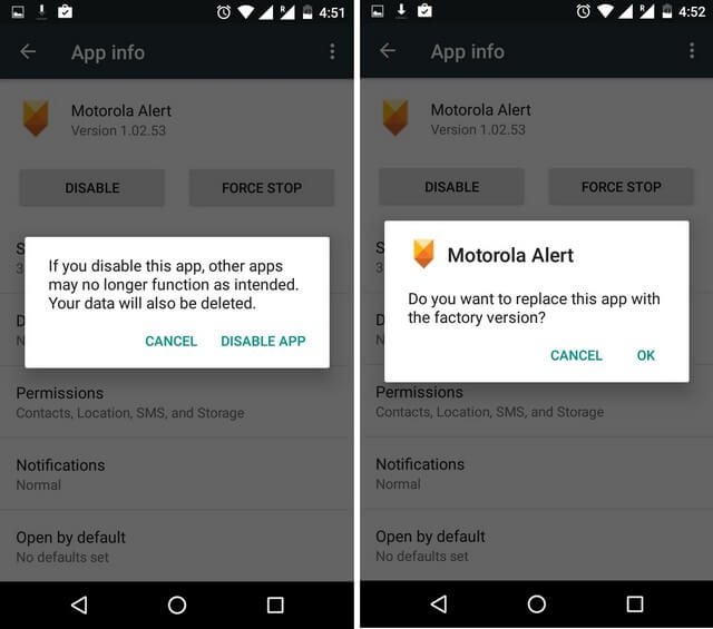 Wyłącz aplikację systemową na Androida