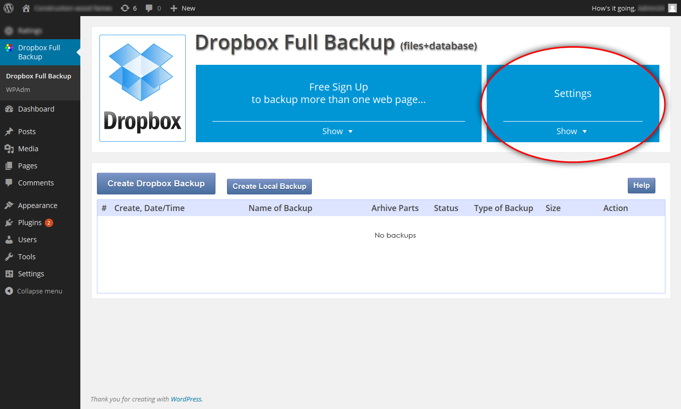 Dropbox do tworzenia kopii zapasowych