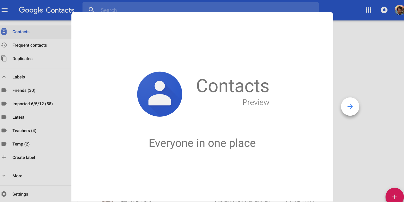 Kontakty Google