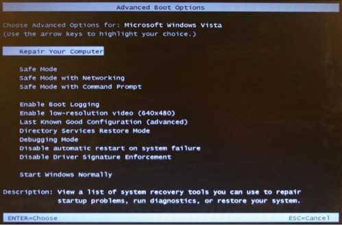 Uruchom Dell Data Safe Restore i Emergency Backup