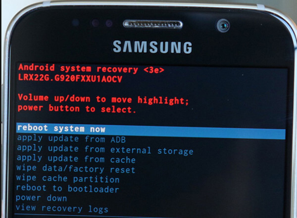 Wyczyść pamięć podręczną Samsung Galaxy S6 Recovery Mode