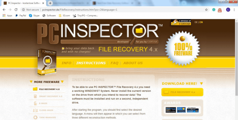 Oficjalna witryna PC Inspector File Recovery