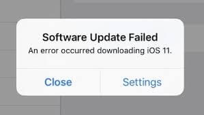 Błąd aktualizacji aplikacji