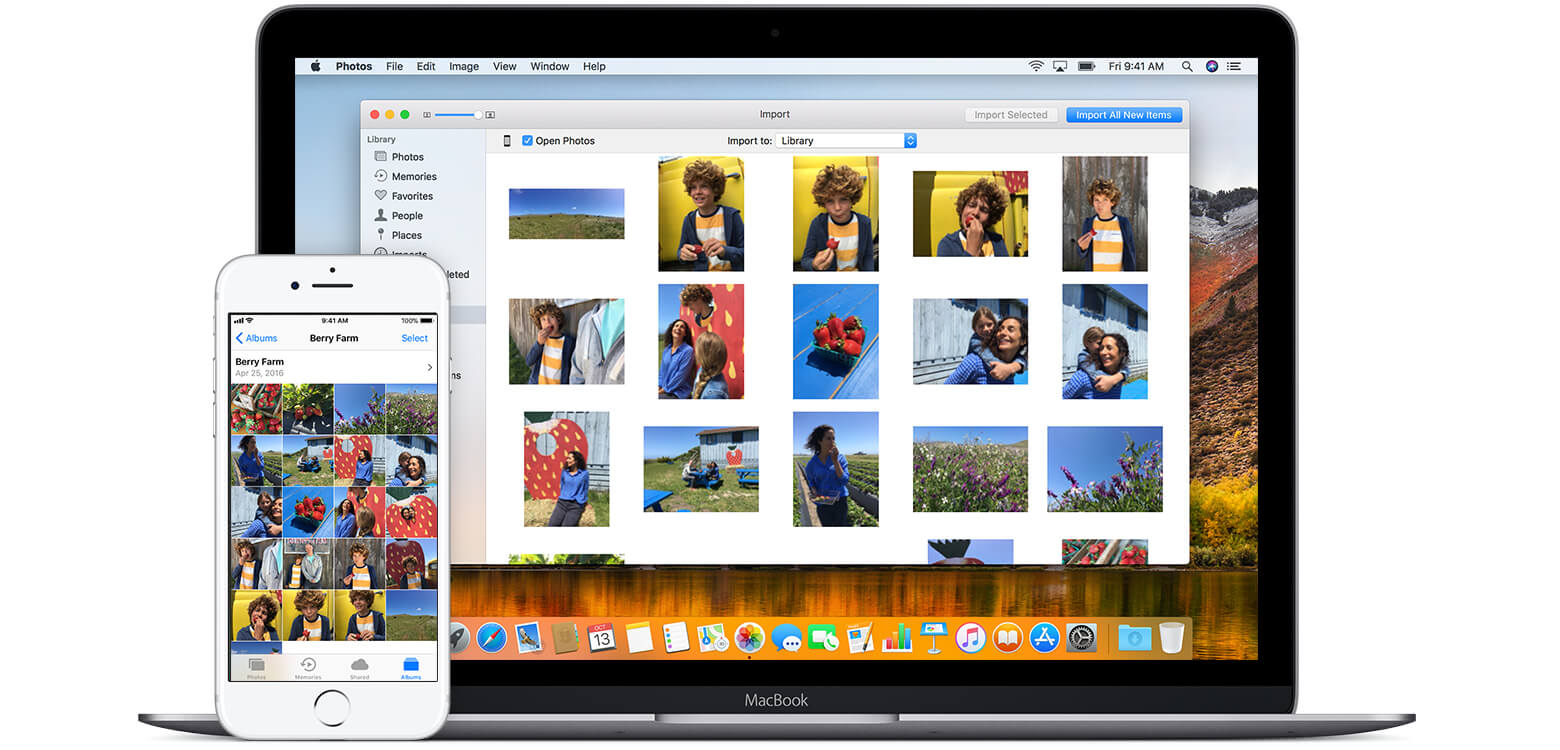 kopiuj zdjęcia z iPhone'a na Maca