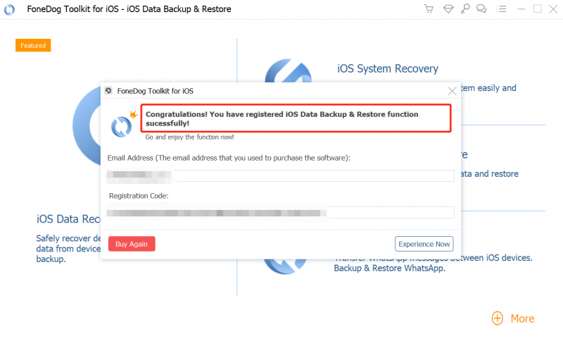 Zarejestruj Fonedog ios Data Recover-Backup