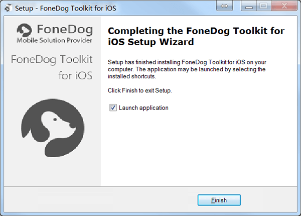 Fonedog Ios Toolkit Zainstaluj zakończenie