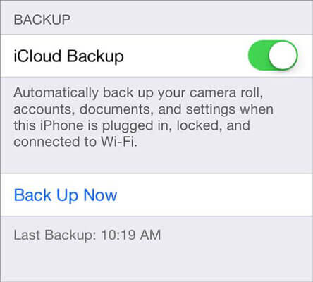 iCloud Backup teraz