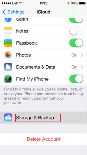 Icloud Storage And Restore