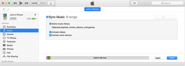 wykonaj kopię zapasową iTunes za pomocą kabla