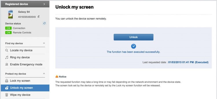 Odblokuj uszkodzony ekran Samsunga