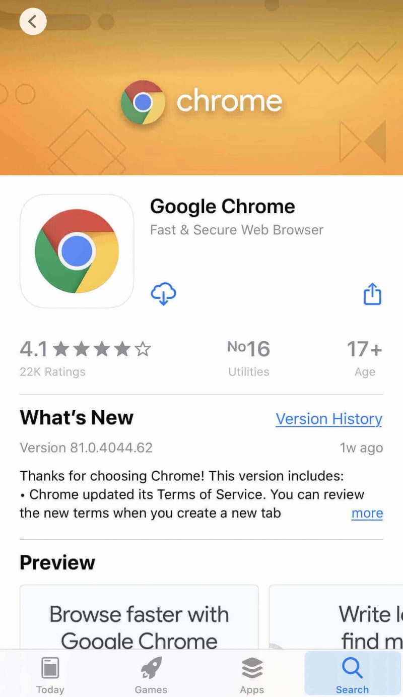 Zaktualizuj aplikację Chrome