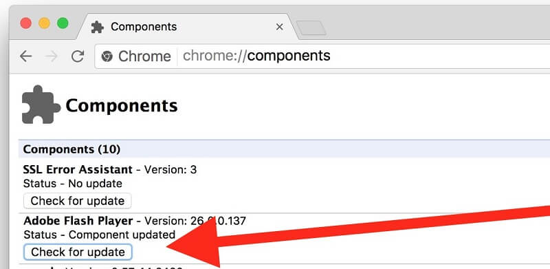 Napraw Flash nie działa w Chrome