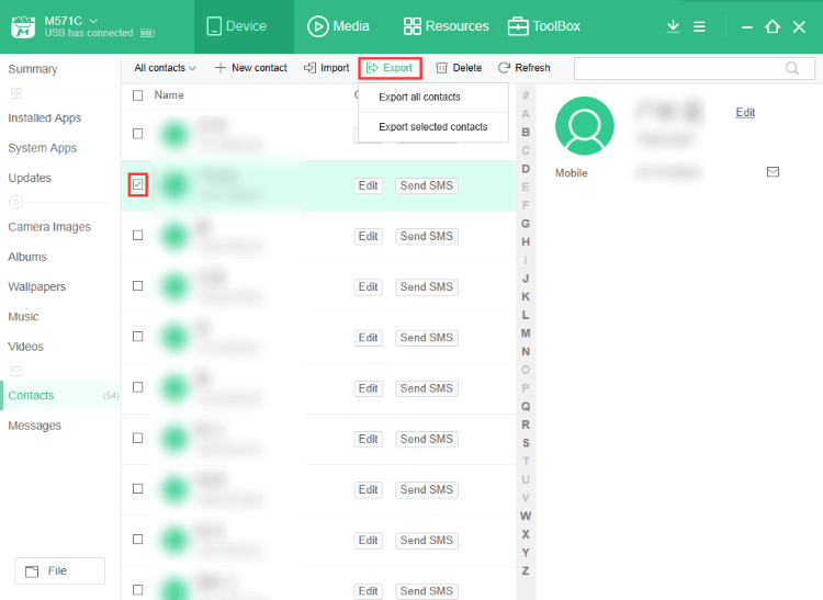 Export Contacts From Android To Pc Via Moborobo