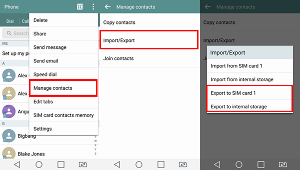 Eksportuj kontakty z Androida do CSV za pomocą wbudowanej aplikacji Kontakty