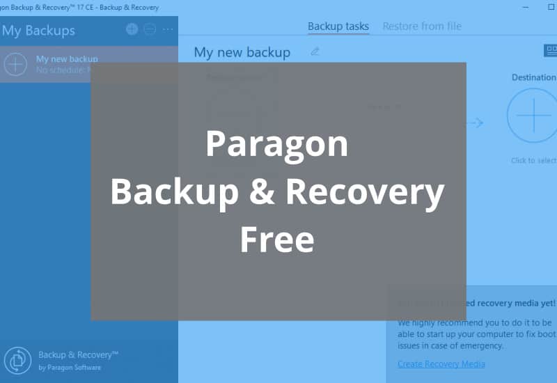 Najlepsze oprogramowanie do odzyskiwania wideo - Paragon Backup and Recovery