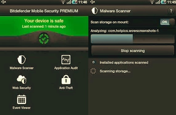 Narzędzie do usuwania wirusów Androida — Bitdefender Antivirus