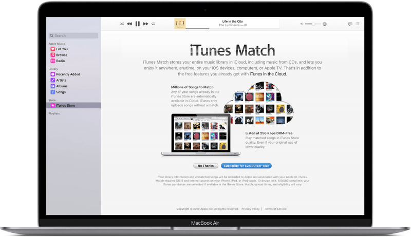 Przenieś bibliotekę iTunes na nowy komputer Mac za pomocą iTunes Match