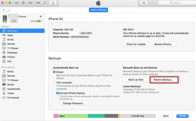 Jak usunąć iPhone'a z uszkodzonym ekranem za pomocą iTunes