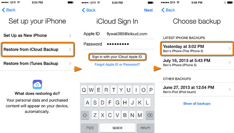 Odzyskaj usunięte wiadomości tekstowe na iPhonie 15 za pomocą iCloud