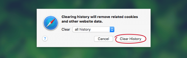 Wyczyść pliki cookie Safari