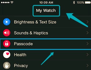 Zmień hasło Apple Watch za pomocą iPhone'a