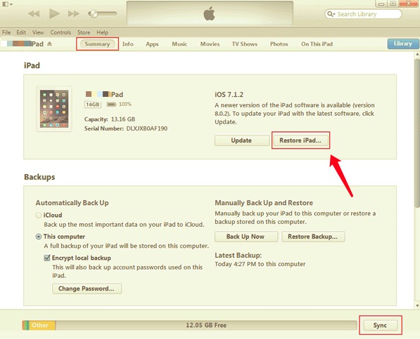 Jak odblokować hasło do iPada za pomocą iTunes