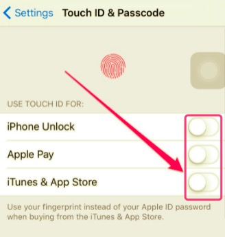 Włącz i wyłącz Touch ID, aby naprawić Touch ID wymaga hasła po ponownym uruchomieniu iPhone'a