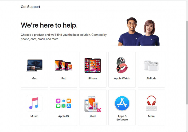 Skontaktuj się z serwisem Apple, aby naprawić iPhone'a 8 zablokowanego na logo Apple