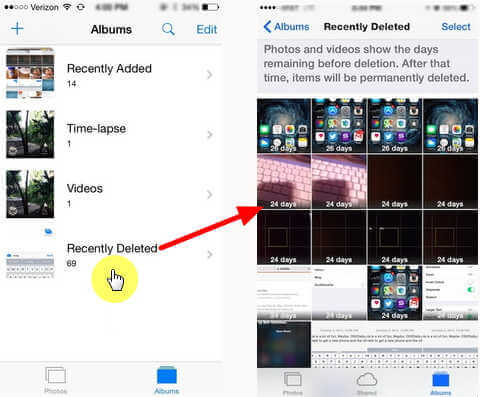 Kosz na iOS — znajdź ostatnio usunięty album na zdjęciach
