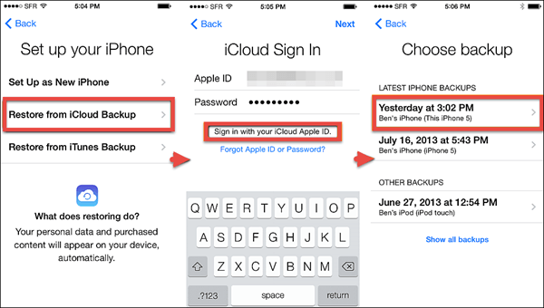 Przywróć rozmowy Whatsapp z kopii zapasowej Icloud