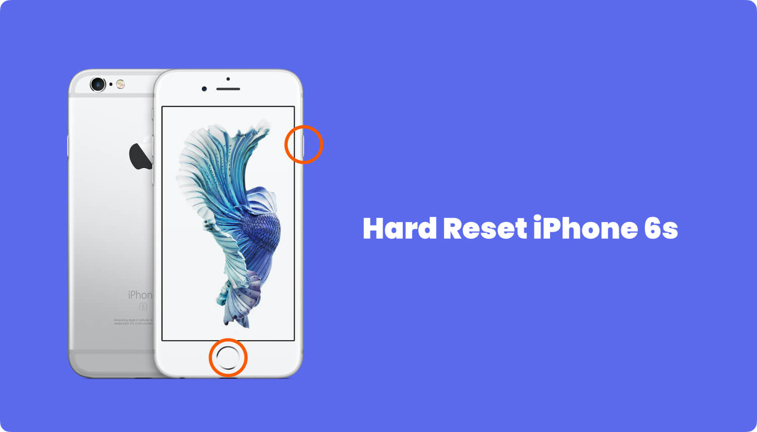 Twardy reset Iphone 6s, aby naprawić śmierć czarnego ekranu