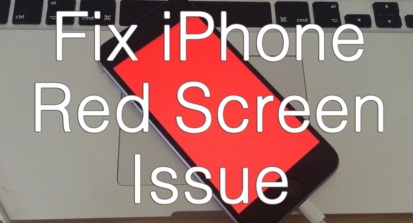 Napraw problem z czerwonym ekranem Iphone