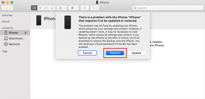 Zresetuj iPhone'a bez hasła i komputera