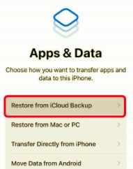 Przywróć z kopii zapasowej iCloud, aby odblokować iPhone'a 6 bez utraty danych