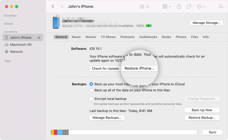 Użyj iTunes, aby przywrócić iPhone'a zamiast iCloud bez korzystania z Wi-Fi