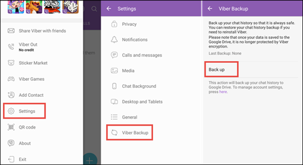 Kopia zapasowa Viber Messages dla Androida