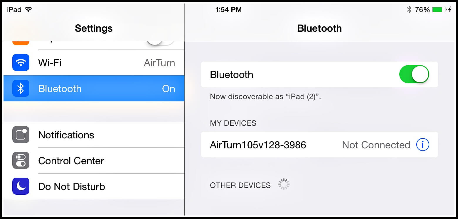 Wyłącz Ipad Bluetooth