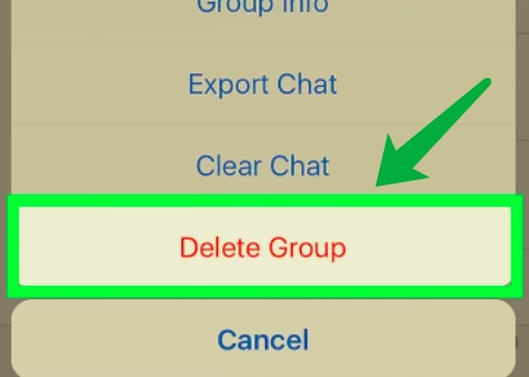 Usuń czat grupowy WhatsApp z iPhone'a