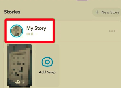 Usuń zdjęcie Snapchata z historii