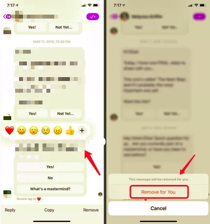 Usuń określone wiadomości z Facebook Messenger