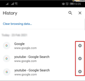 Używanie aplikacji Chrome do usuwania historii wyszukiwania na iPhonie