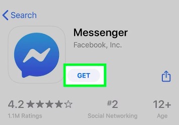 Zainstaluj Messengera przez App Store