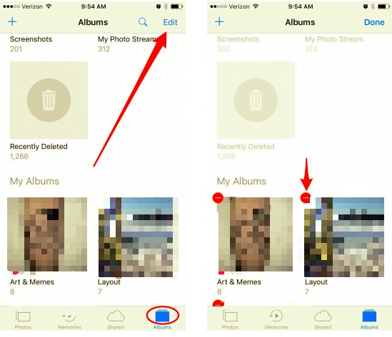Jak ręcznie usunąć albumy z iPhone'a?