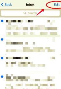Usuń wiadomości e-mail z iPhone'a XR za pomocą ręcznego sposobu
